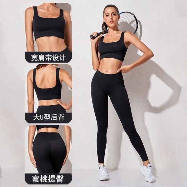 Hot Sexy Yoga Clothes Seamless Women's Sportswear Yoga Set Workout Clothes - Image 2